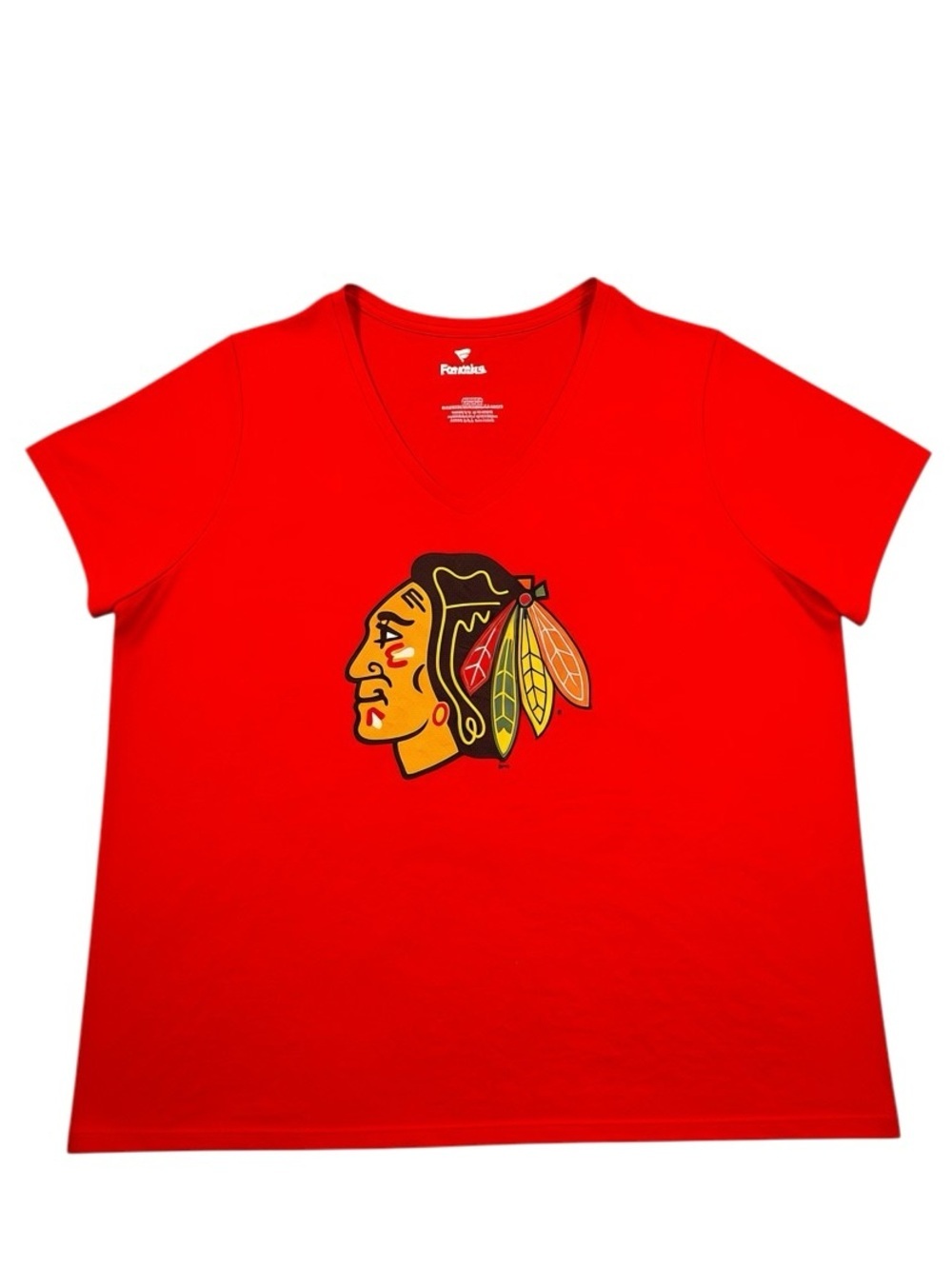 New Blackhawks Women’s T-shirt 2XL NHL Hockey Chicago Red Short Sleeve With Tags